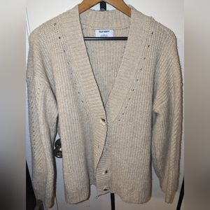 Cozy Shaker-Stitch Cardigan Sweater for Women